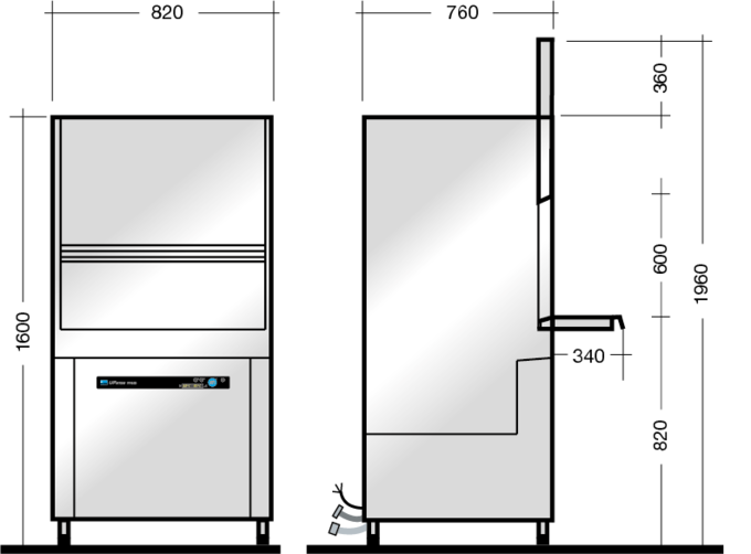 Dimensions UPster PF